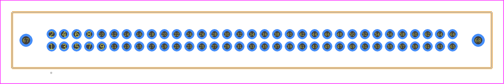 TFM-133-01-H-D-WT - SAMTEC PCB footprint - Other - Other - TFM-133-YY-XXX-D-WT