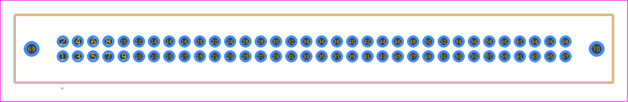 TFM-134-03-STL-D-WT - SAMTEC PCB footprint - Other - Other - TFM-134-YY-XXX-D-WT