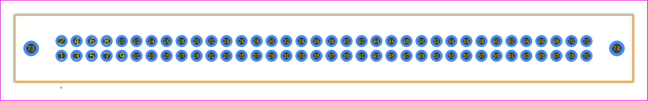 TFM-136-01-STL-D-WT - SAMTEC PCB footprint - Other - Other - TFM-136-YY-XXX-D-WT