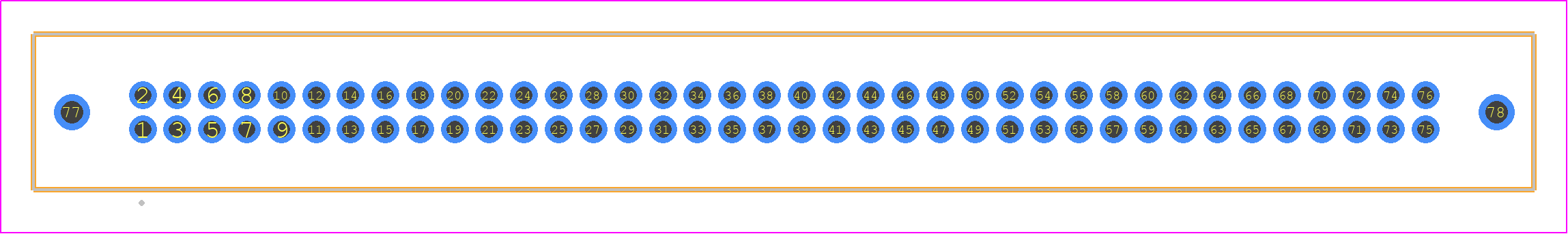 TFM-138-01-L-D-WT - SAMTEC PCB footprint - Other - Other - TFM-138-YY-XXX-D-WT