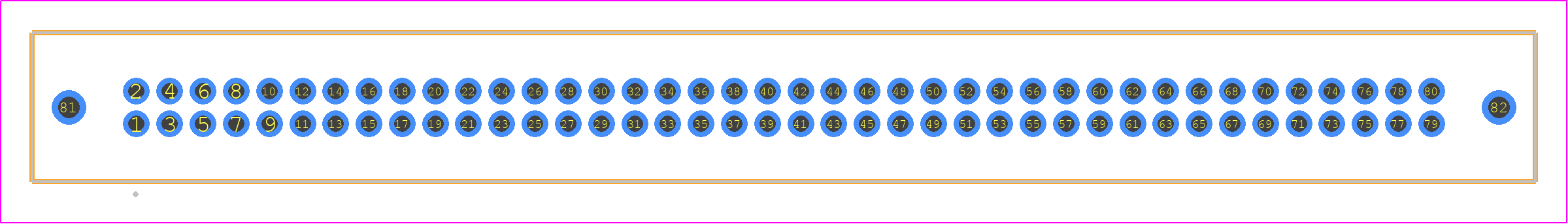 TFM-140-01-LM-D-WT - SAMTEC PCB footprint - Other - Other - TFM-140-YY-XXX-D-WT