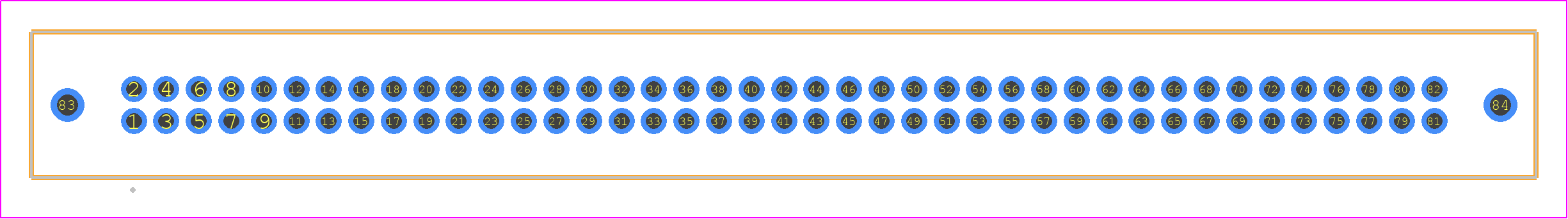 TFM-141-03-STL-D-WT - SAMTEC PCB footprint - Other - Other - TFM-141-YY-XXX-D-WT