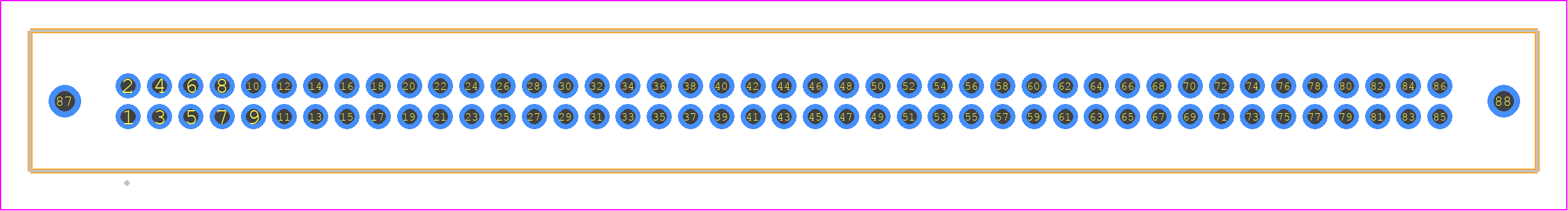 TFM-143-01-LM-D-WT - SAMTEC PCB footprint - Other - Other - TFM-143-YY-XXX-D-WT
