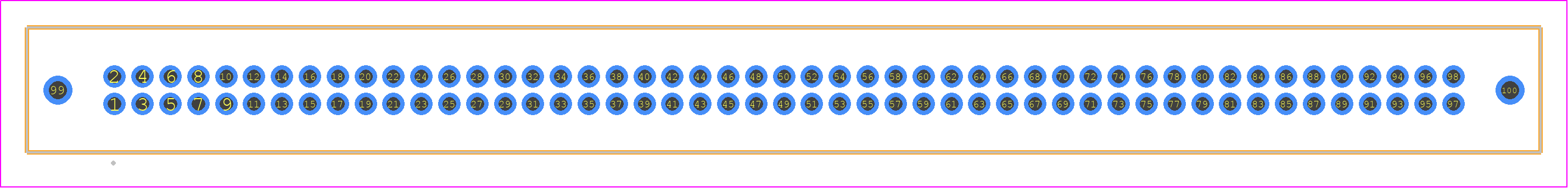TFM-149-01-STL-D-WT - SAMTEC PCB footprint - Other - Other - TFM-149-YY-XXX-D-WT