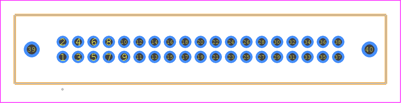 TFM-119-03-H-D-WT-TR - SAMTEC PCB footprint - Other - Other - TFM-119-YY-XXX-D-WT-TR