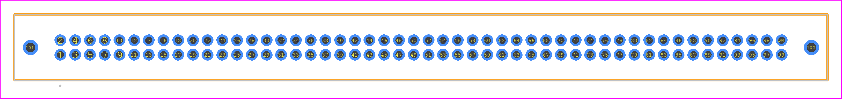 TFM-150-01-LM-D-WT-TR - SAMTEC PCB footprint - Other - Other - TFM-150-YY-XXX-D-WT-TR