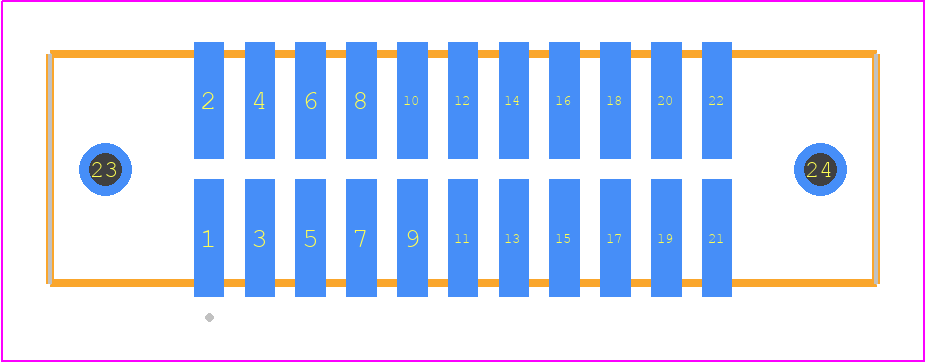 TFM-111-02-S-D-WT - SAMTEC PCB footprint - Other - Other - TFM-111-02-XXX-D-WT