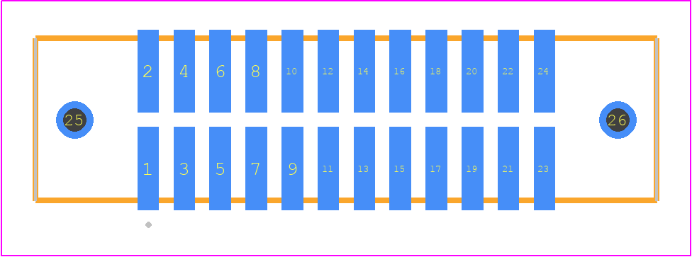 TFM-112-02-LM-D-WT - SAMTEC PCB footprint - Other - Other - TFM-112-02-XXX-D-WT