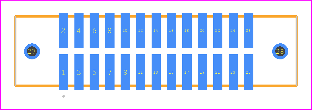 TFM-113-02-S-D-WT - SAMTEC PCB footprint - Other - Other - TFM-113-02-XXX-D-WT