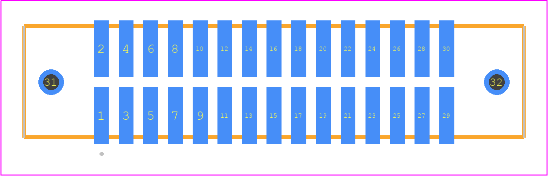 TFM-115-02-LM-D-WT - SAMTEC PCB footprint - Other - Other - TFM-115-02-XXX-D-WT