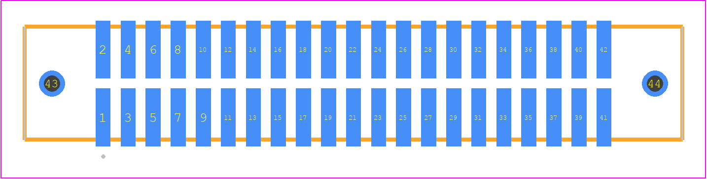 TFM-121-02-H-D-WT - SAMTEC PCB footprint - Other - Other - TFM-121-02-XXX-D-WT