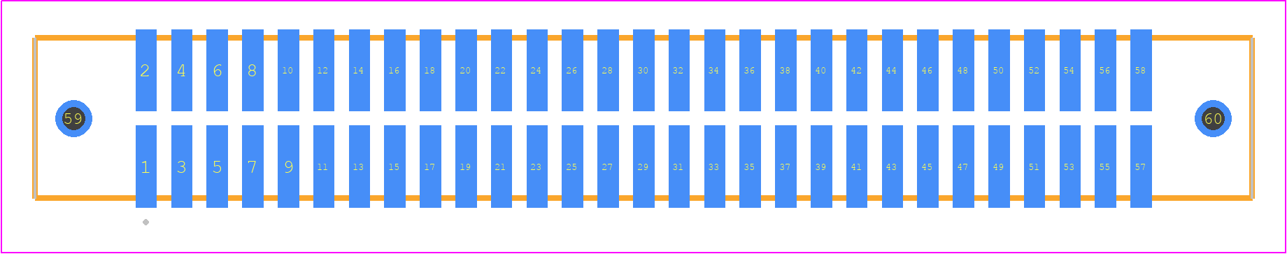 TFM-129-02-STL-D-WT - SAMTEC PCB footprint - Other - Other - TFM-129-02-XXX-D-WT