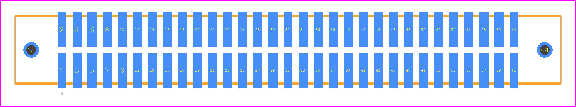 TFM-131-02-S-D-WT - SAMTEC PCB footprint - Other - Other - TFM-131-02-XXX-D-WT