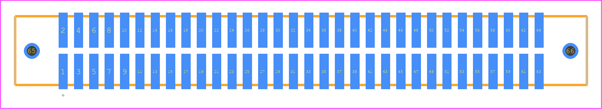 TFM-132-02-STL-D-WT - SAMTEC PCB footprint - Other - Other - TFM-132-02-XXX-D-WT
