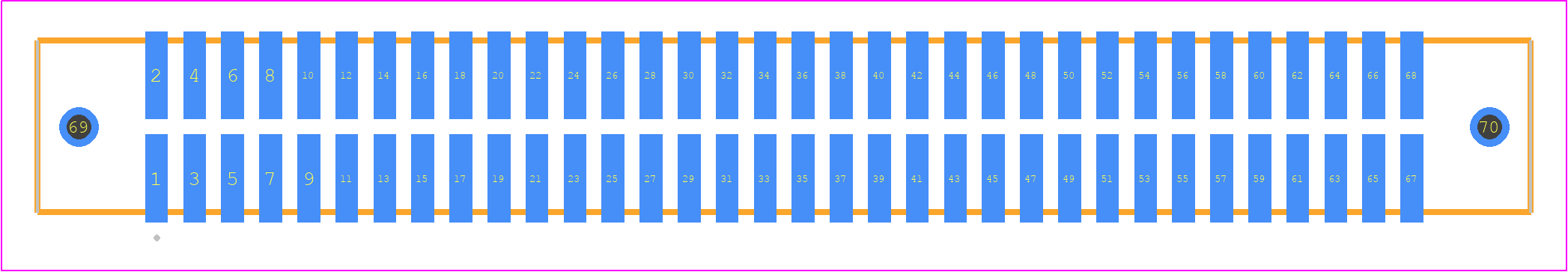 TFM-134-02-H-D-WT - SAMTEC PCB footprint - Other - Other - TFM-134-02-XXX-D-WT
