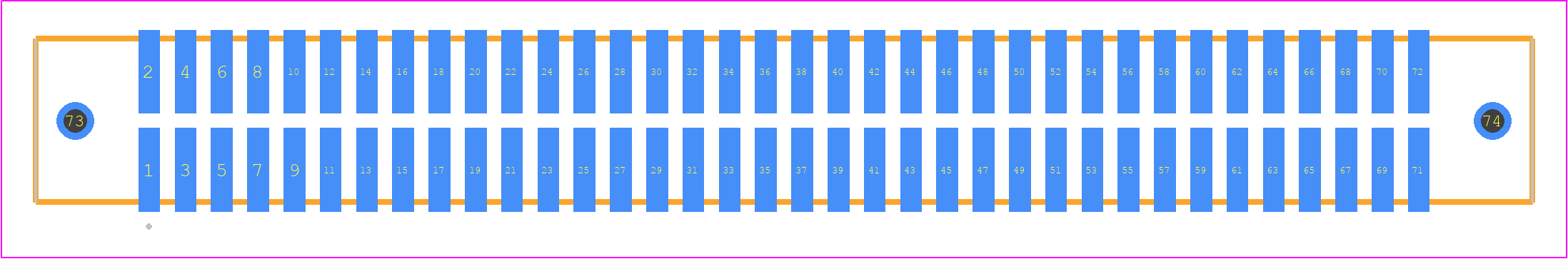 TFM-136-02-STL-D-WT - SAMTEC PCB footprint - Other - Other - TFM-136-02-XXX-D-WT
