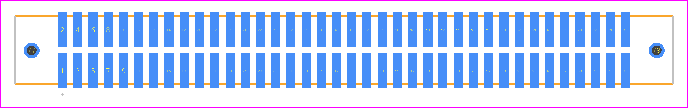 TFM-138-02-STL-D-WT - SAMTEC PCB footprint - Other - Other - TFM-138-02-XXX-D-WT