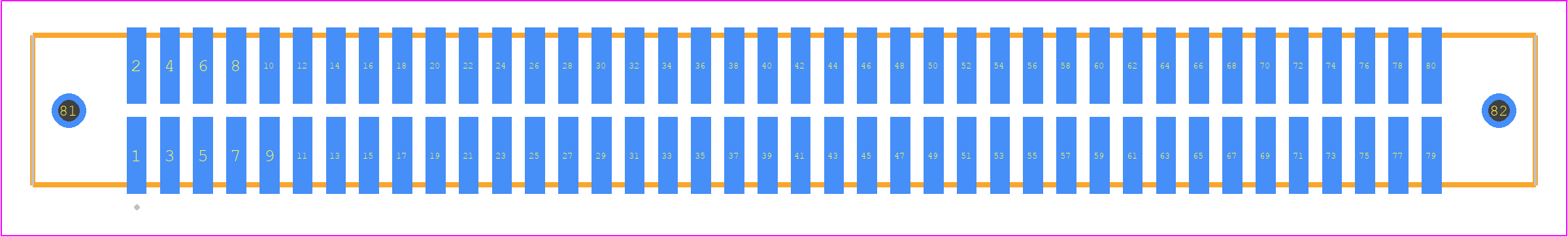 TFM-140-02-H-D-WT - SAMTEC PCB footprint - Other - Other - TFM-140-02-XXX-D-WT