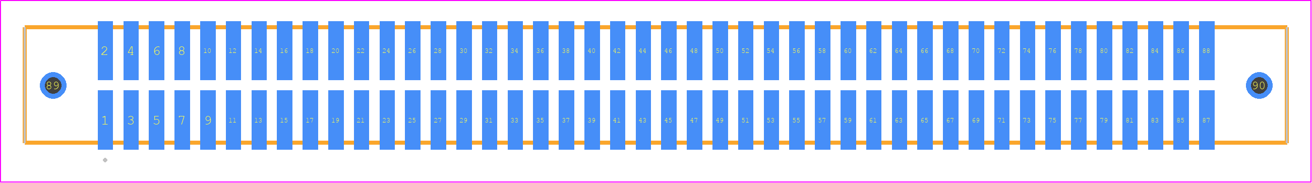 TFM-144-02-F-D-WT - SAMTEC PCB footprint - Other - Other - TFM-144-02-XXX-D-WT