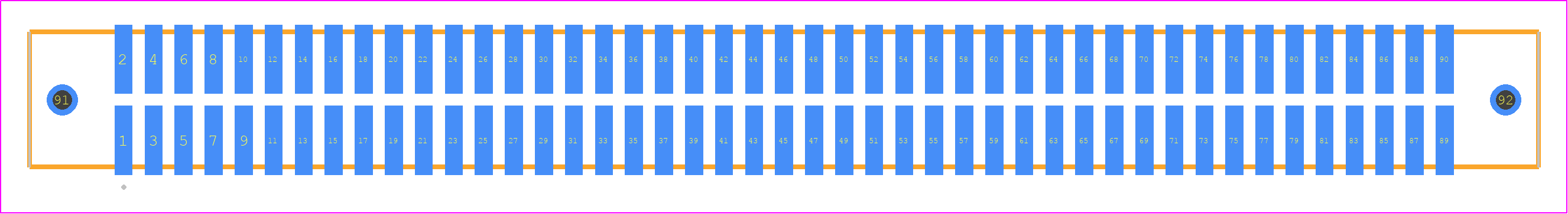 TFM-145-02-SM-D-WT - SAMTEC PCB footprint - Other - Other - TFM-145-02-XXX-D-WT