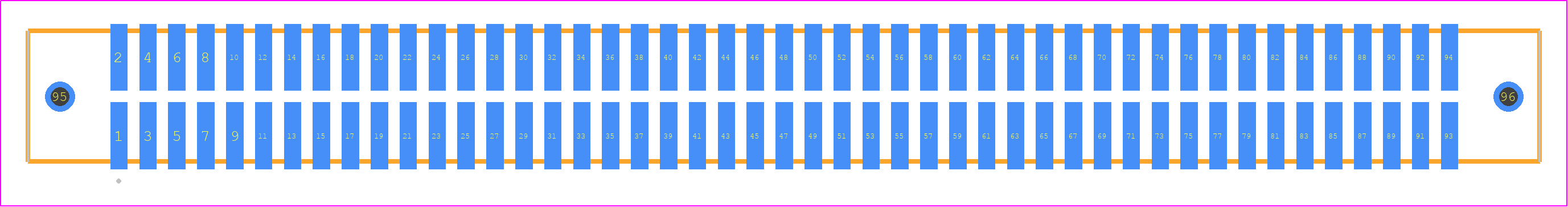 TFM-147-02-F-D-WT - SAMTEC PCB footprint - Other - Other - TFM-147-02-XXX-D-WT