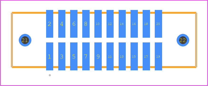 TFM-110-02-FM-D-WT-TR - SAMTEC PCB footprint - Other - Other - TFM-110-02-XXX-D-WT-TR