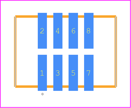 TFM-104-02-LM-D-P - SAMTEC PCB footprint - Other - Other - TFM-104-ZZ-XXX-D-P