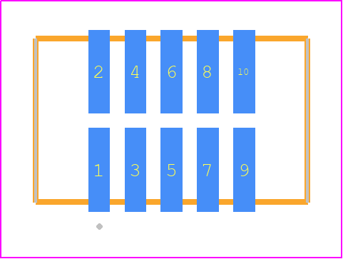 TFM-105-02-F-D-K - SAMTEC PCB footprint - Other - Other - TFM-105-02-XXX-D-Y
