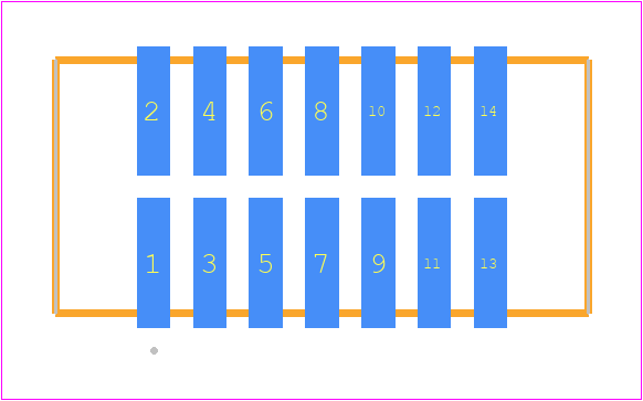 TFM-107-02-H-D-K - SAMTEC PCB footprint - Other - Other - TFM-107-02-XXX-D-Y