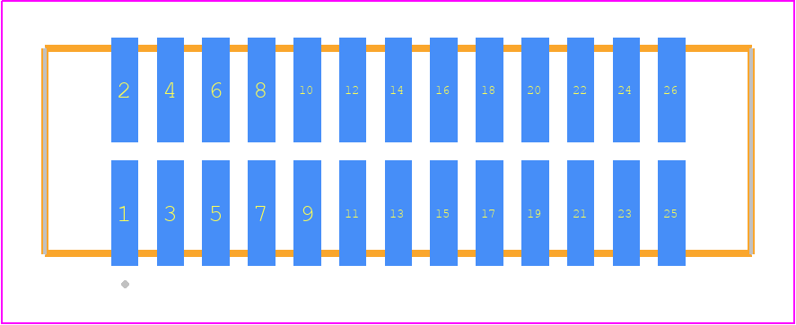 TFM-113-02-LM-D-K - SAMTEC PCB footprint - Other - Other - TFM-113-02-XXX-D-Y