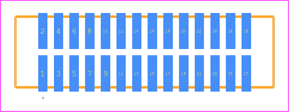 TFM-114-02-L-D-K - SAMTEC PCB footprint - Other - Other - TFM-114-02-XXX-D-Y