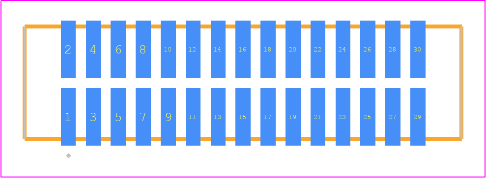 TFM-115-02-STL-D-K - SAMTEC PCB footprint - Other - Other - TFM-115-02-XXX-D-Y