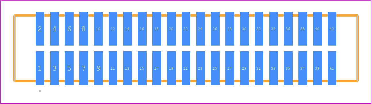 TFM-121-02-H-D-K - SAMTEC PCB footprint - Other - Other - TFM-121-02-XXX-D-Y