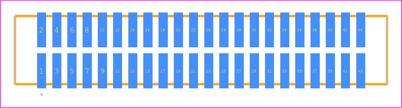 TFM-122-02-F-D-K - SAMTEC PCB footprint - Other - Other - TFM-122-02-XXX-D-Y