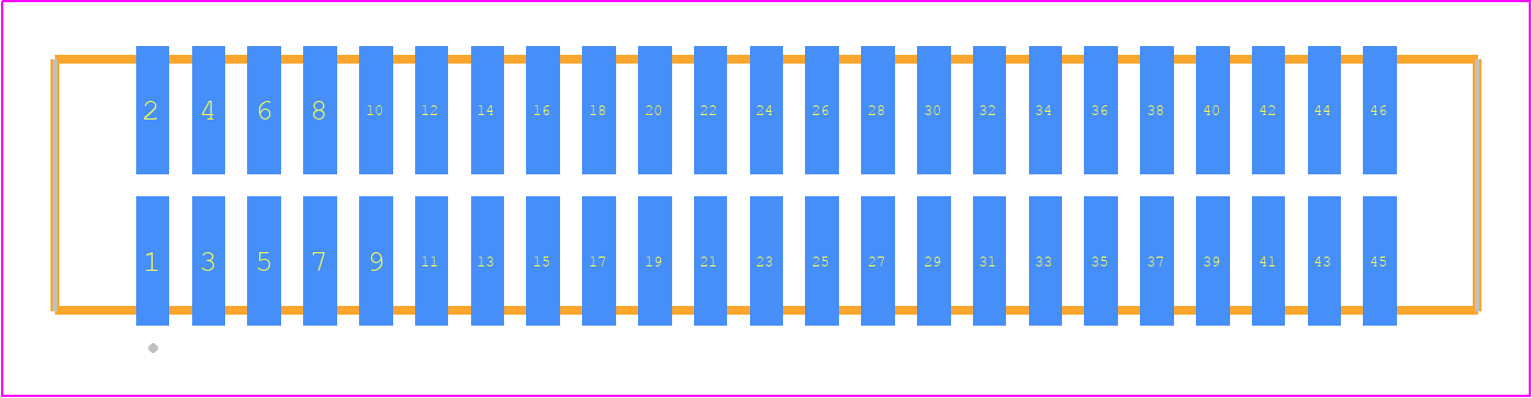 TFM-123-02-F-D-K - SAMTEC PCB footprint - Other - Other - TFM-123-02-XXX-D-Y