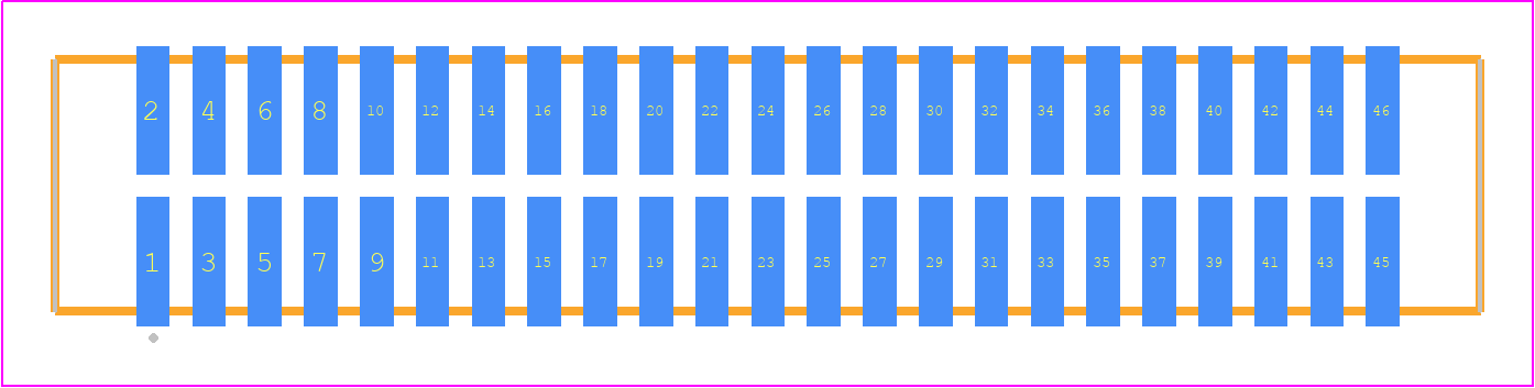TFM-123-02-LM-D-P - SAMTEC PCB footprint - Other - Other - TFM-123-ZZ-XXX-D-P