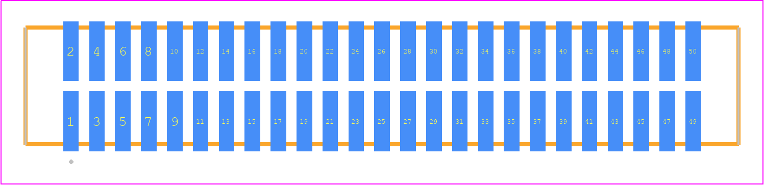 TFM-125-02-H-D-K - SAMTEC PCB footprint - Other - Other - TFM-125-02-XXX-D-Y