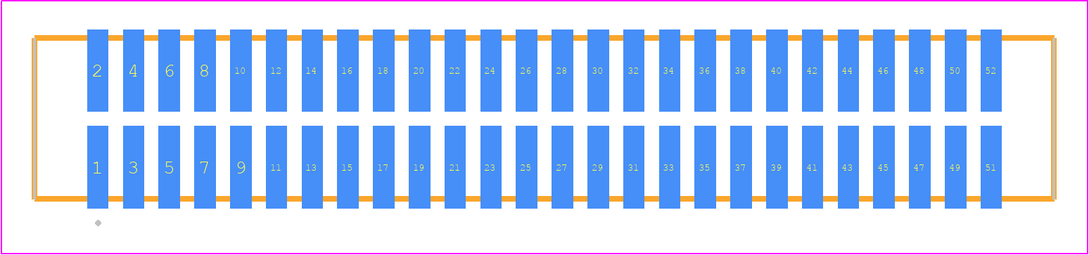 TFM-126-02-STL-D-K - SAMTEC PCB footprint - Other - Other - TFM-126-02-XXX-D-Y