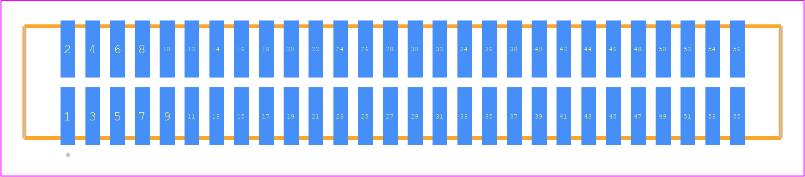 TFM-128-02-LM-D-K - SAMTEC PCB footprint - Other - Other - TFM-128-02-XXX-D-Y