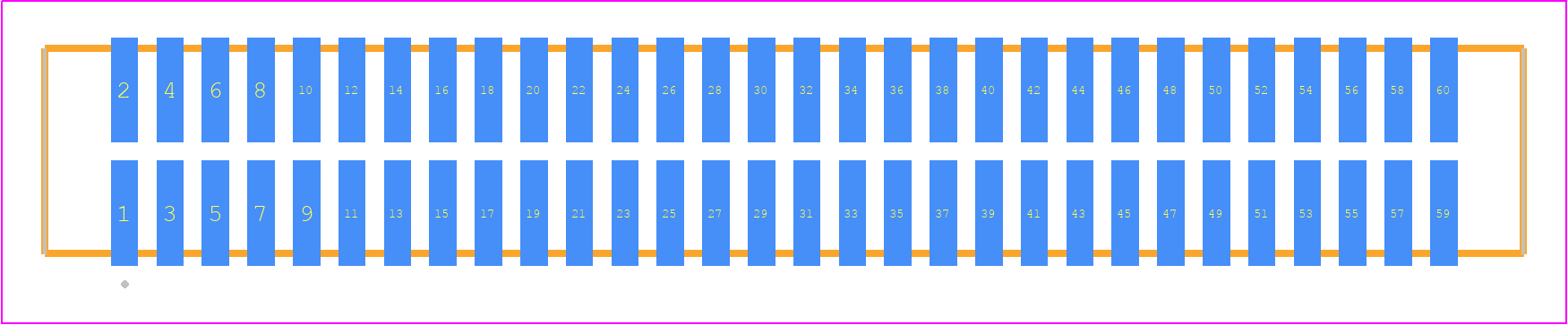 TFM-130-02-LM-D-K - SAMTEC PCB footprint - Other - Other - TFM-130-02-XXX-D-Y