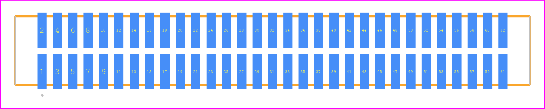TFM-131-02-H-D-K - SAMTEC PCB footprint - Other - Other - TFM-131-02-XXX-D-Y