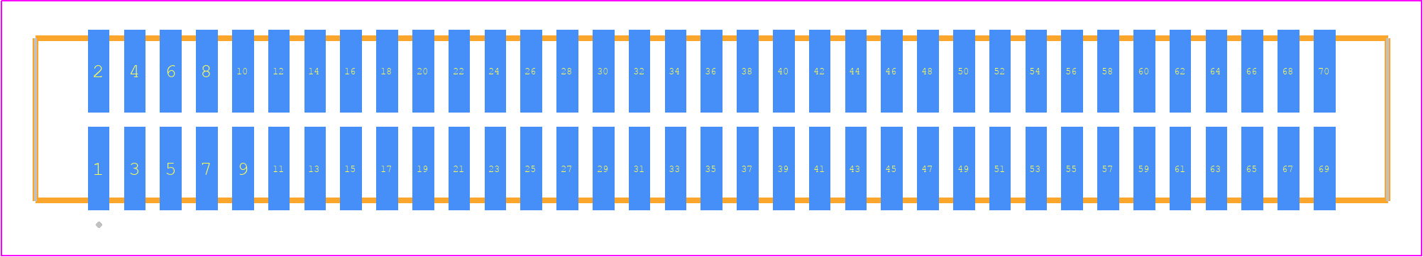 TFM-135-02-F-D-K - SAMTEC PCB footprint - Other - Other - TFM-135-02-XXX-D-Y