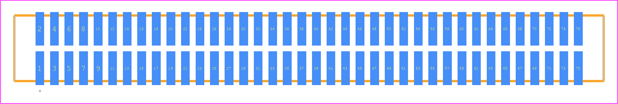 TFM-138-02-F-D-K - SAMTEC PCB footprint - Other - Other - TFM-138-02-XXX-D-Y