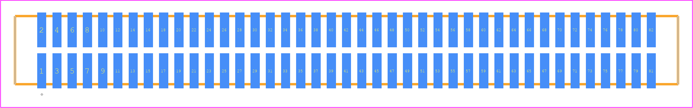 TFM-141-02-STL-D-K - SAMTEC PCB footprint - Other - Other - TFM-141-02-XXX-D-Y