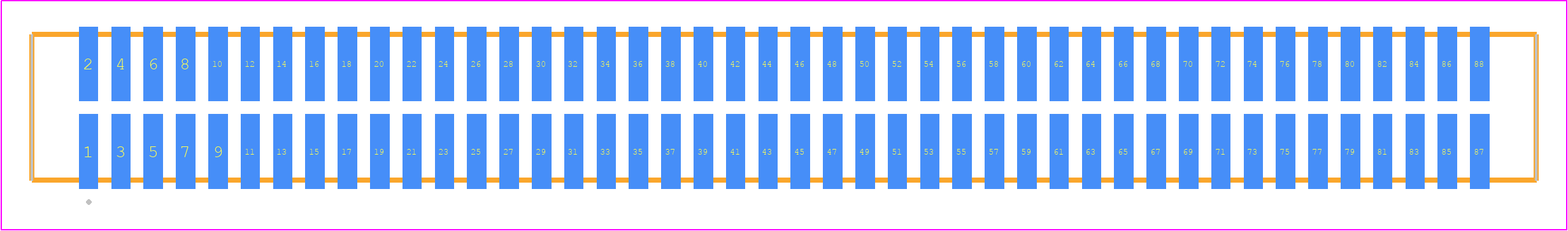 TFM-144-02-F-D-K - SAMTEC PCB footprint - Other - Other - TFM-144-02-XXX-D-Y