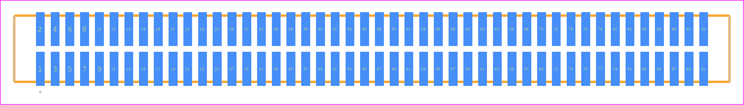 TFM-146-02-H-D-K - SAMTEC PCB footprint - Other - Other - TFM-146-02-XXX-D-Y