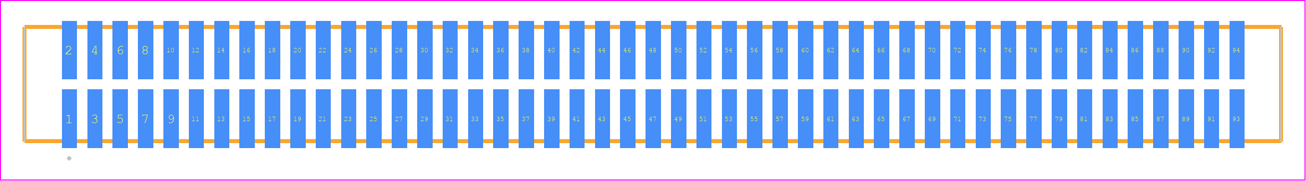 TFM-147-02-H-D-K - SAMTEC PCB footprint - Other - Other - TFM-147-02-XXX-D-Y