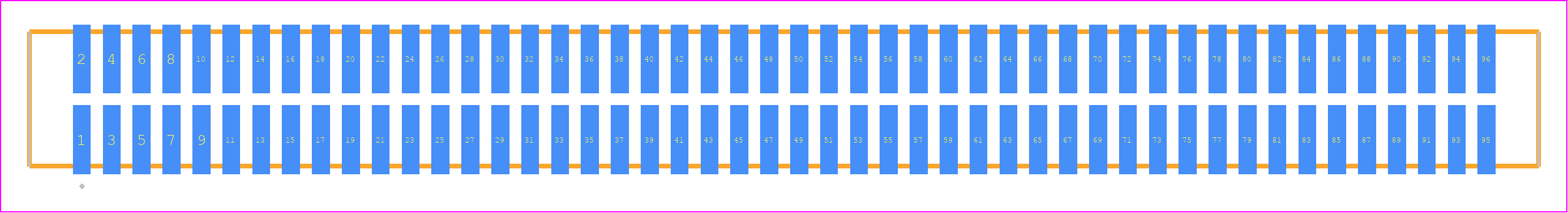 TFM-148-02-LM-D-K - SAMTEC PCB footprint - Other - Other - TFM-148-02-XXX-D-Y