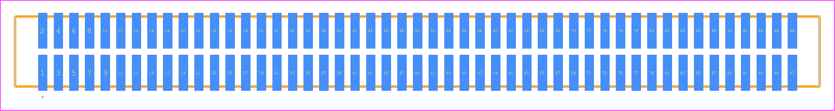 TFM-149-02-H-D-K - SAMTEC PCB footprint - Other - Other - TFM-149-02-XXX-D-Y