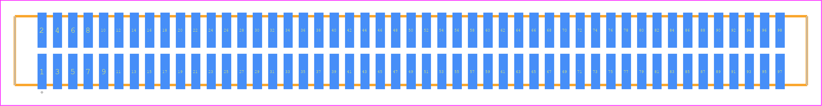TFM-149-02-LM-D-P - SAMTEC PCB footprint - Other - Other - TFM-149-ZZ-XXX-D-P